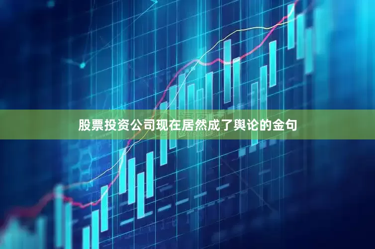 股票投资公司现在居然成了舆论的金句